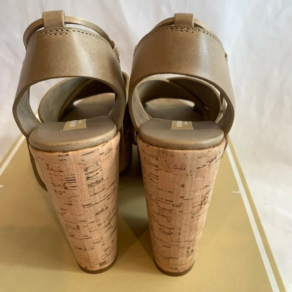 Michael Kors Collection MK 18044 Wedge Strappy Sandals size 38 US 8 $825 - Picture 5 of 7
